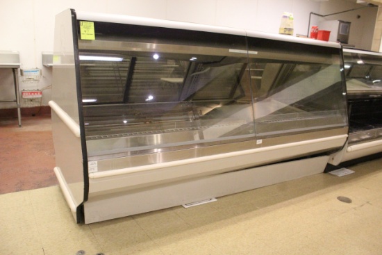 2007 Hussmann 8' Curved Glass Meat Case