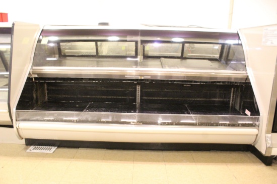 2007 Hussmann 8' Curved Glass Meat Service/Self Serve Case