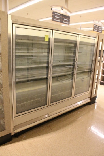 1991 Hussmann 3 Door Low Temp Case