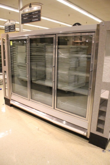 1991 Hussmann 3 Door Low Temp Case