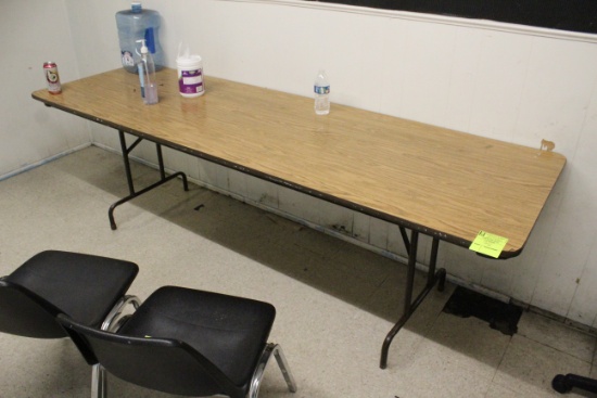 8' Wooden Folding Table
