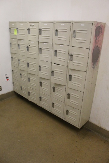 Wall-Mounted Employee Lockers