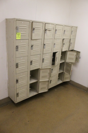 Wall-Mounted Employee Lockers