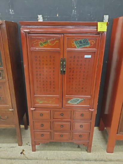 Antique Style Replica Spruce Wood Cabinet