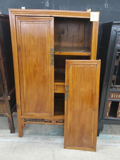 Antique Beech Wood Cabinet circa 1901