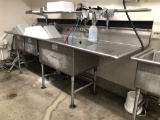 Stainless Steel Three Compartment Sink