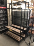 4ft Industrial Style Merchandisers On Casters