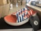 6 Pairs Of Malibu Zuma 2 Blue/Orange/Wt Sandals