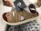 14 Pairs Of Malibu Canyon Beige/Red Sandals