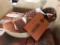 8 Pairs Of Malibu Canyon Red/Orange Sandals