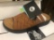 15 Pairs Of Malibu Zuma Whiskey/Black Sandals