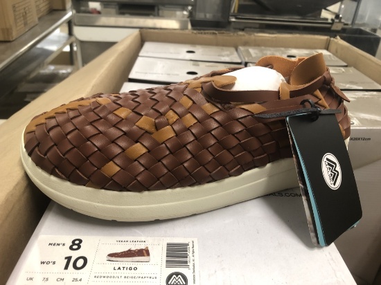 7 Pairs Of Malibu Latigo Redwood Sandals