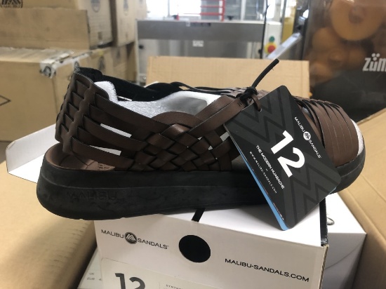 8 Pairs Of Malibu Canyon Bison/Black Sandals
