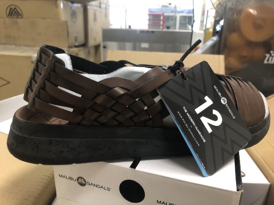 10 Pairs Of Malibu Canyon Bison/Black Sandals