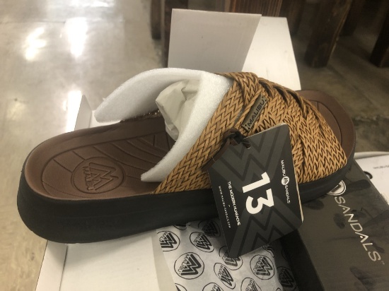 3 Pairs Of Malibu Zuma Whiskey/Bison Sandals