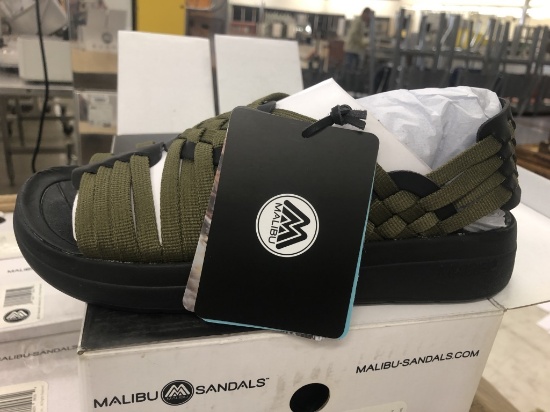 10 Pairs Of Malibu Canyon Sandals Olive/Black