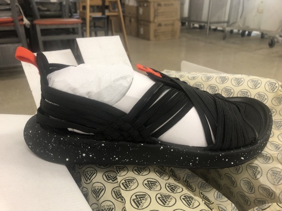 13 Pairs Of Malibu Rancho Black/Orange Sandals