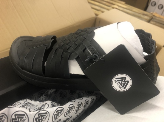 18 Pairs Of Malibu Canyon Black Sandals