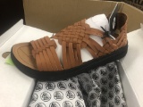 9 Pairs Of Malibu Canyon Whiskey/Black Sandals