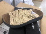 7 Pairs Of Malibu Zuma Straw/Brown/Black Sandals