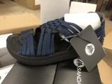 16 Pairs Of Malibu Canyon Blue/Black Sandals