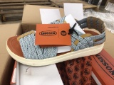 9 Pairs Of Malibu Canyon Blue/Yellow Sandals