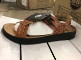 11 Pairs Of Malibu Trancas Whiskey/Black Sandals