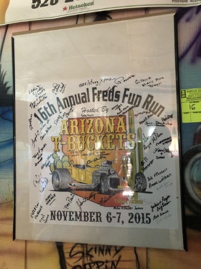 Signed And Framed Arizona T-Buckets Print