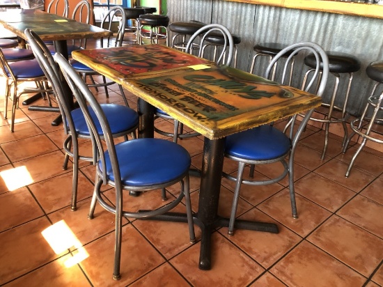 2 Tables W/ 4 Chairs