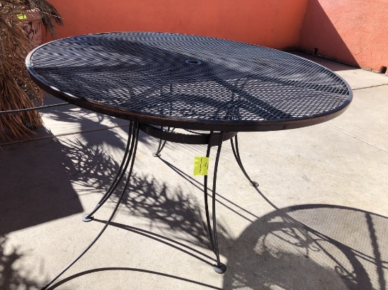 4ft Round Metal Patio Table