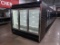 Kysor freezer door case, 3-door case w/ hot gas defrost