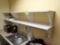 wall shelving in break room