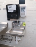 hand sink w/ soap & towell dispenser