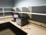 wall shelving in office