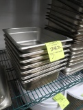 stainless pan- 1/2 size x 4