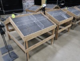 produce merchandisers, 2-sided, w/ bag holder