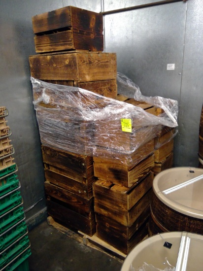Pallet Of Wooden Merchandising Crates