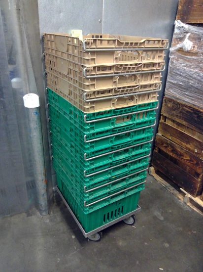 Plastic Crates On Dolley