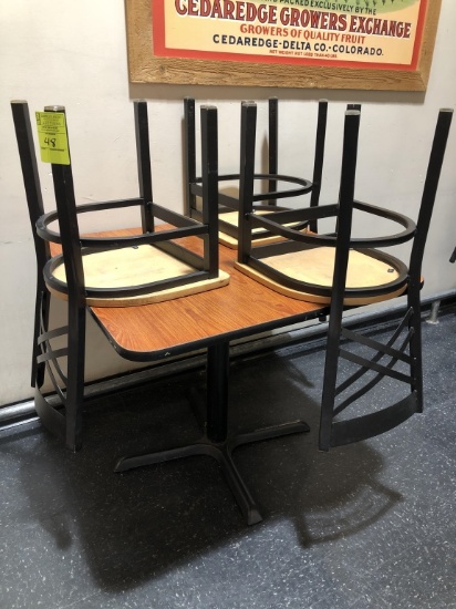 Cafe Table W/ 3 Chairs