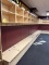 Approximately 72ft of Wood Storage Bench