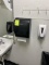 Paper towel and soap dispensers