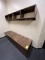 8ft Hockey Bench and Overshelf