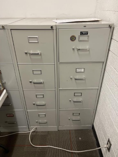 Assorted 4 drawer file cabinets