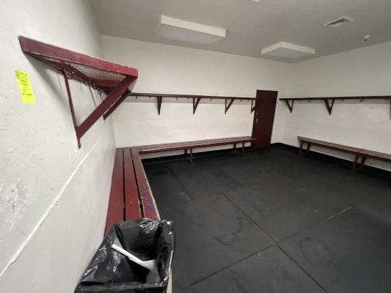 Benches and Shelf in Locker Room