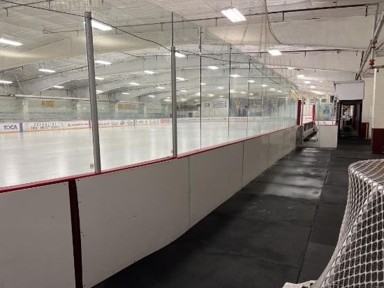 Entire Rink Sideboard on North Side