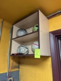 Shelf and soccer balls