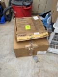 Vinyl baseboard and needle strip
