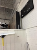 Scoreboards on top of shack