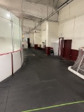 East Corridor and Locker Rooms 1/2 Rubber Mats Approx 1050 Sq Ft
