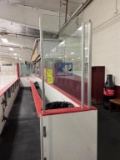 Glass Around Away Team Bench